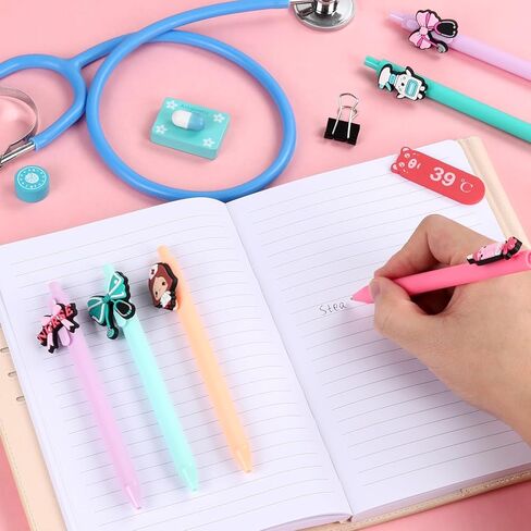 Pens for Nurses, 12 Pcs Cute Ballpoint Pens for Nurse Appreciation Week Gifts Nursing Medical Students Fun Pens in Saudi Arabia