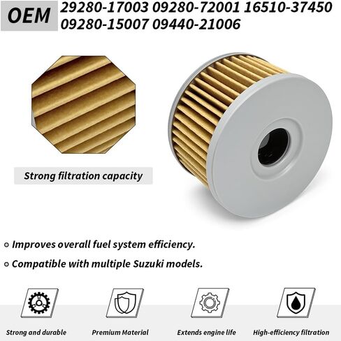 3 PCS Oil Filter For SP600 SP500, Fuel Filter For DR650SE Savage 650 Boulevard S40 OEM #16510-37450 29280-17003 in Saudi Arabia