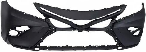 Front Bumper Cover Kit Compatible with 2018 2019 2020 To-yota Camry SE XSE Sedan W/Upper Grille Lower Grill & Fog Light Cover Primed 12pcs in Saudi Arabia