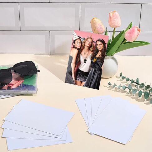 CRASPIRE 10Pcs 2 Colors Sublimation Metal Photo Blanks 5.9x3.9in Aluminum Picture Sign Plate White Heat Transfer Board Blank for DIY Printing Photo Graduation Anniversaries Birthdays Personalized Gift in Saudi Arabia