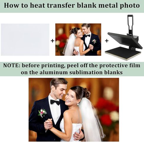 CRASPIRE 10Pcs 2 Colors Sublimation Metal Photo Blanks 5.9x3.9in Aluminum Picture Sign Plate White Heat Transfer Board Blank for DIY Printing Photo Graduation Anniversaries Birthdays Personalized Gift in Saudi Arabia