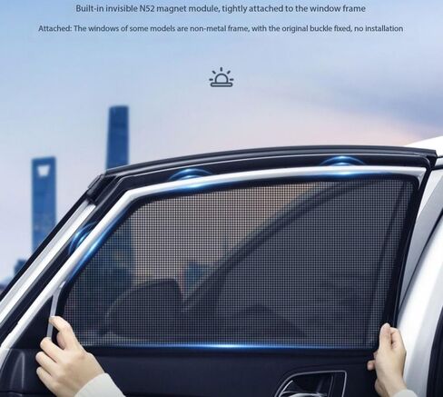 Car Side Window Sunshades for Tesla Model 3 2017-2023,Magnetic Mesh Car Privacy Curtains Block UVR Keeps Cooler Interior Accessories in Saudi Arabia