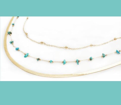 14K Gold Plated Body Chains| Layered Waist Chain with Satellite Beads Natural stone| Adjustable Belly Belt Chains Bikini|Body Jewelry for Women Teen Girls in Saudi Arabia