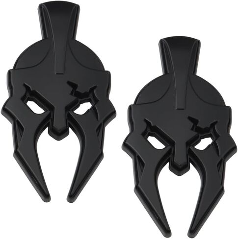 2Pcs Custom Gladiator Emblems 3D Badges Right Left Side Fender Stickers Replacement for Jeep Wrangler JL JK Gladiator Universal Car Vehicle, Truck, Motorcycle (Matte Black) in Saudi Arabia