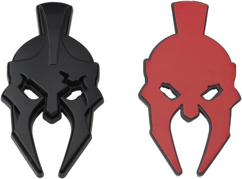 2Pcs Custom Gladiator Emblems 3D Badges Right Left Side Fender Stickers Replacement for Jeep Wrangler JL JK Gladiator Universal Car Vehicle, Truck, Motorcycle (Matte Black) in Saudi Arabia
