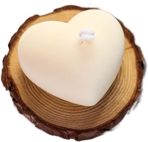 3D Love Heart Silicone Mold, Aroma Gypsum Plaster Silicone Mould Home Decoration Chrismas Party DIY Love Heart Candle Resin Mold (Color : 8x6.5x4cm) in Saudi Arabia