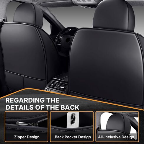 5 أغطية مقاعد سيارة مقاومة للماء لسيارة Acura TLX 2015-2025، واقيات مقاعد أمامية وخلفية من الجلد الصناعي الفاخر متوافقة مع الوسادة الهوائية باللونين الأسود والأحمر in Kuwait