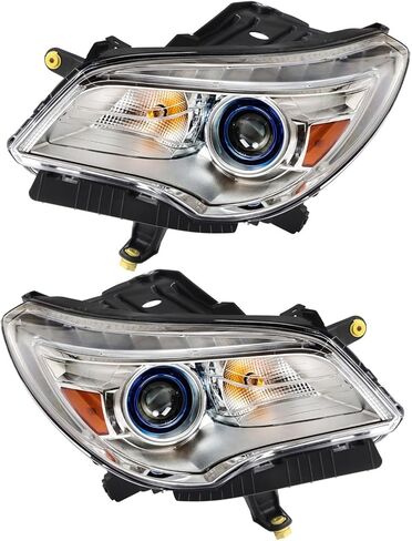 مناسبة لمجموعة المصابيح الأمامية Buick Enclave HID لعام 2013-2017 مع LED DRL - استبدال الجانب الأيسر والأيمن لـ 84026394، 84026395، 19433922، 19433923 - غطاء أسود وعدسة شفافة in Saudi Arabia
