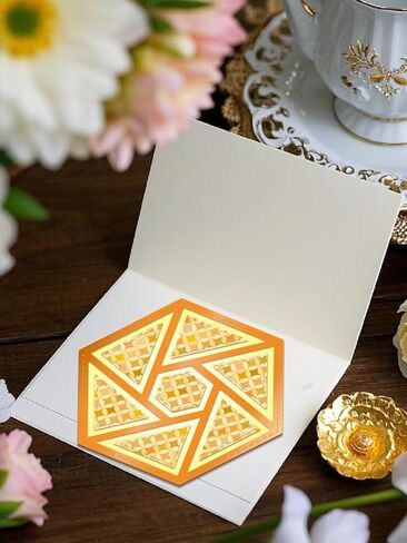 1Pc Geometric Background Cut Dies, Geometric Theme Carbon Steel Cutting Dies Stencils for DIY Scrapbooking Journal Photo Album Decorative Embossing Paper Card Crafts Supply, 150x110x0.8mm in Saudi Arabia