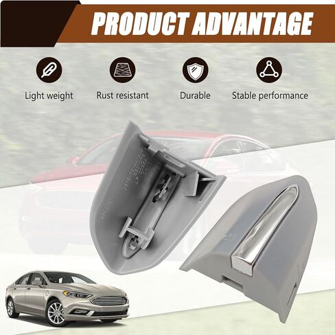 Front Left Exterior Door Handle Lock Bezel Cover Cap Compatible with Edge 2015-2020 Fusion 2013-2020 Key Hole Trim Replac# DS7Z-54218A15-DC in Saudi Arabia
