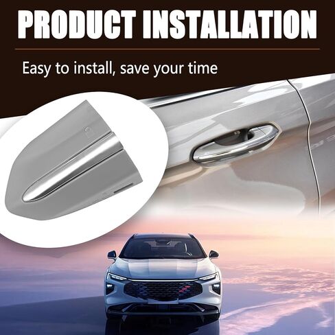 Front Left Exterior Door Handle Lock Bezel Cover Cap Compatible with Edge 2015-2020 Fusion 2013-2020 Key Hole Trim Replac# DS7Z-54218A15-DC in Saudi Arabia