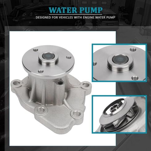 IRONTEK Water Pump Fit for Genesis 2017-2020 G80, for Hyundai 2006-2017 Azera Engine Water Pump #AW6048 25100-3C120 in Saudi Arabia