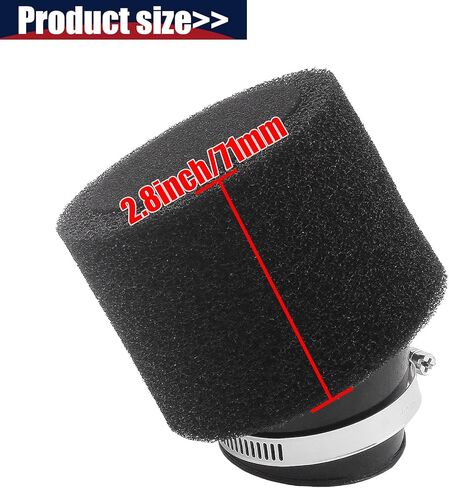 العالمي 48mm 49mm 50mm الزاوية رغوة مزدوجة قرنة الأداء تصفية 50cc 70cc 90cc 110cc 125cc ATV رباعية سكوتر الذهاب كارت الدراجة الترابية سوبر جيب دراجة صغيرة ياماها in Saudi Arabia