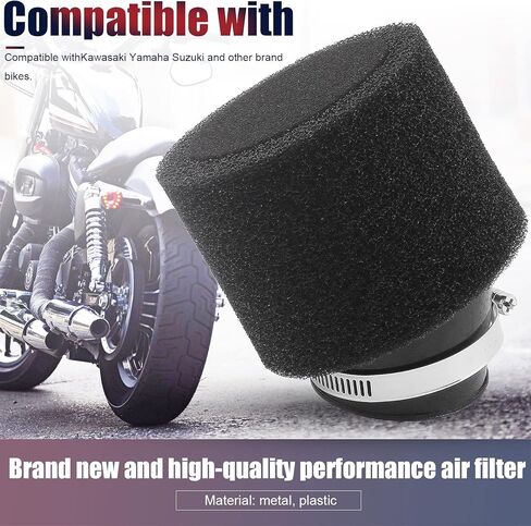 العالمي 48mm 49mm 50mm الزاوية رغوة مزدوجة قرنة الأداء تصفية 50cc 70cc 90cc 110cc 125cc ATV رباعية سكوتر الذهاب كارت الدراجة الترابية سوبر جيب دراجة صغيرة ياماها in Saudi Arabia