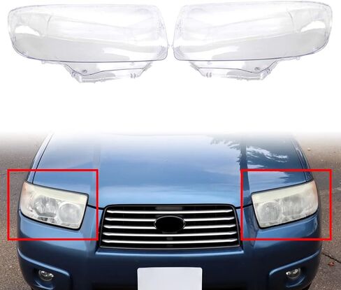 Cndoci37 Headlight Lens Cover Shell Front Lampshade Replace for Subaru Forester 2006 2007 2008 in Saudi Arabia