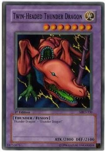 Yu-Gi-Oh! - Twin-Headed Thunder Dragon (MRD-120) - Metal Raiders - Unlimited Edition - Super Rare in Saudi Arabia