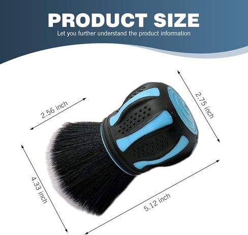 Car Detailing Brush, Multifunctional Soft Cleaning Brush for A/C Vents and Seat Gaps, Non-Slip Handle Ball-Shaped Multi-Function Cleaning Tool with Storage Rack, for Most Cars (Blue) in Saudi Arabia