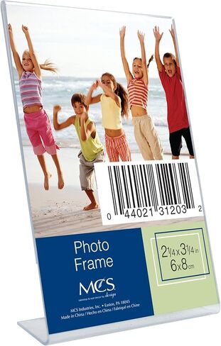 MCS 4x6 Inch Bent Acrylic Picture Frame, Vertical (31406) in Kuwait