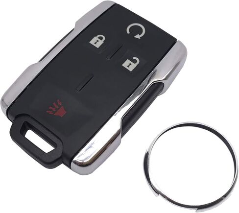 Replacement Key Fob Case Shell Fit for GMC Sierra Canyon Chevy Chevrolet Silverado Colorado M3N-32337100 Accessories 4 Buttons Keyless Entry Remote Car Key Housing Casing Outer Cover (Silver) in Saudi Arabia