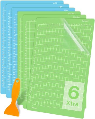 Gwybkq Cutting Mat 8.5x12in, Compatible With Cricut Joy Xtra 6 Pack Reusable Sticky (Light, Standard, Strong) Grip Cricket Cut Mats Replacement Durable Adhesive Sticky in Saudi Arabia