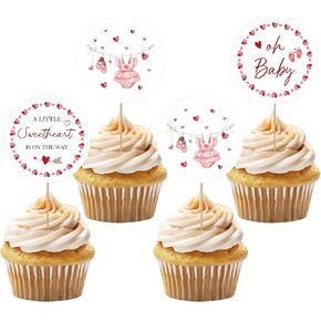 36 قطعة من أغطية الكب كيك على شكل قلب صغير، اختيارات كب كيك لعيد الحب للفتيات، زينة لحفلات أعياد الميلاد الأولى بطابع قلب جميل in Kuwait