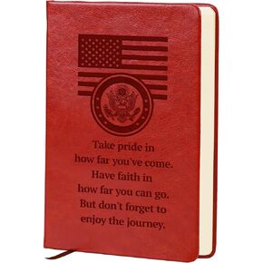 Army Journal Notebook for Men - Army Gift Leather Notebook Journal for Men Women – Military Gift for Basic Training, Promotions, Graduation, and Military Farewells in Saudi Arabia