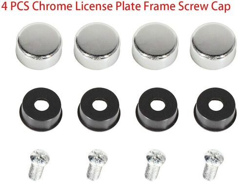 Union Jack British UK United Kingdom Flag Sport License Plate Cover Frames Holder with Screw Caps Stainless Steel Rust Free (1x Black) in Saudi Arabia