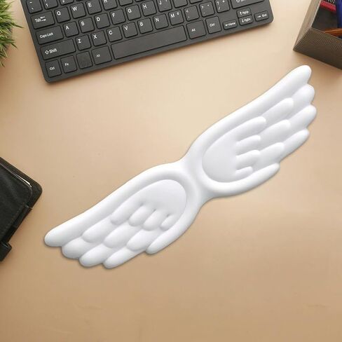 مسند معصم لوحة المفاتيح Angel Wings مسند معصم لوحة المفاتيح سهل الكتابة، وتخفيف الألم لألعاب الكمبيوتر والكمبيوتر المحمول في المكتب المنزلي in Saudi Arabia