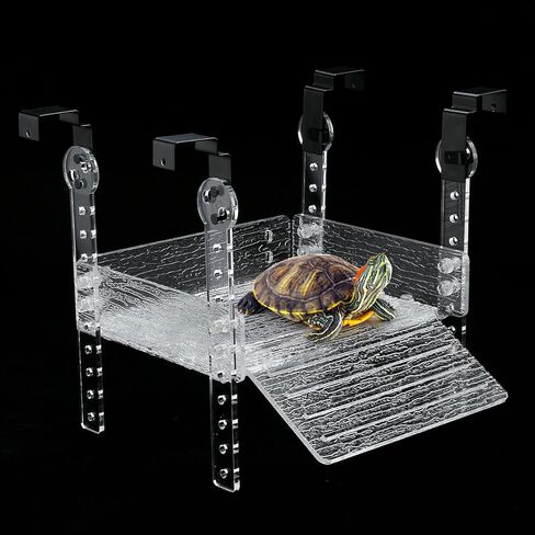 منصة تشمس السلحفاة المعلقة للسلاحف المائية، مربي 40 جالونًا، 75 جالونًا، حوض منحدر للزواحف المائية، تراس السلحفاة، ملحقات خزان السلاحف in Kuwait