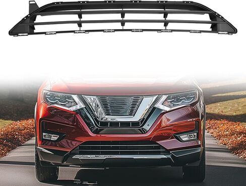شبكة أمامية سفلية من KUAFU متوافقة مع 2017-2020 Nissan Rogue 622546FL0A NI1036108 مجموعة غطاء محرك السيارة الممتص للصدمات باللون الأسود in Saudi Arabia
