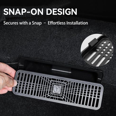 2PCS Floor Air Vent Cover for Tesla Model Y Juniper 2025-2026 for Tesla Model Y Juniper Accessories, Rear Under-Seat Air Condition Outlet Grille Protector, Easy Install Drop-Proof Grille Protectors in Saudi Arabia