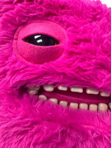 ZURU Fugglers Bigg Fuggs - Big Funny Ugly Monster Plush - 17 inches (Mr Buttons (Pink)) in Saudi Arabia