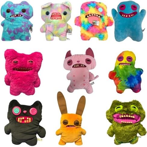 ZURU Fugglers Bigg Fuggs - Big Funny Ugly Monster Plush - 17 inches (Mr Buttons (Pink)) in Saudi Arabia