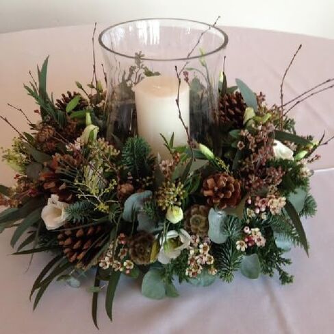 Oasis Floral Products 6 Inch Biodegradable Floral Foam Wreath Base - Holiday/Advent Wreath Making Kit - Includes Candle Stakes - Do NOT use with Artificial Flowers - Made in The USA in Saudi Arabia