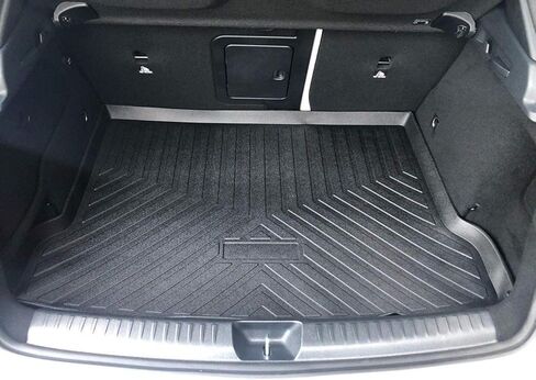 بطانة الحمولة - سجادة صندوق السيارة لسيارة Mercedes-Benz GLA-Class 2014-2020 - سجادات صندوق السيارة المقاومة للطقس للسيارات ذات الشفاه المرتفعة - حصيرة مطاطية غير قابلة للانزلاق لصندوق السيارة - تصميم مقطوع بالليزر in Saudi Arabia