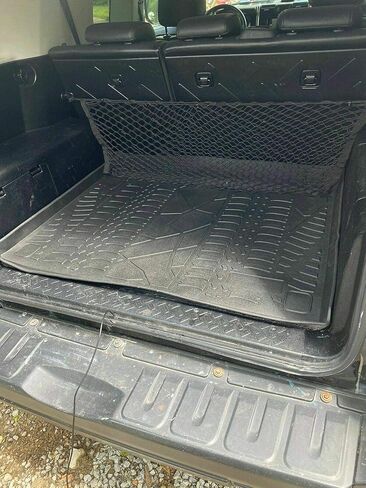 بطانة الحمولة - سجادة صندوق السيارة لسيارة Toyota FJ Cruiser 2007-2014 - سجادات صندوق السيارة المقاومة للطقس للسيارات ذات الشفة المرتفعة - حصيرة مطاطية لصندوق السيارة غير قابلة للانزلاق - سهلة التركيب - تصميم مقطوع مسبقًا بالليزر in Saudi Arabia