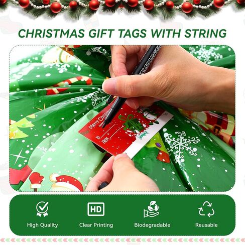 Janbren Large Christmas Gift Bags,3 Pack 36" x 44" Extra Large Christmas Gift Bag with Tag & Tie,Jumbo Gift Bag for Xmas Party Favors Supplies Gift Wrapper in Saudi Arabia