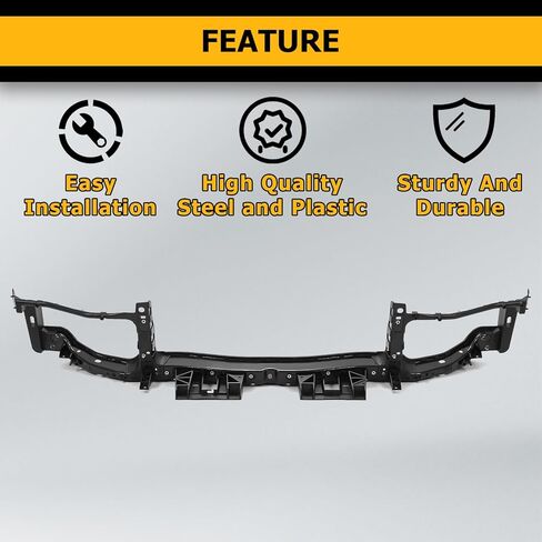 KUAFU Upper Radiator Support Compatible with 2011-2023 Chrysler 300 Replacement for 68142203AC CH1225234 Upper Tie Bar Electrophoresis Steel Plastic Black in Saudi Arabia