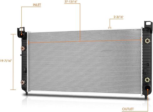 DPI-2947 OE Style Radiator Compatible with 03-07 Silverado/Sierra 8.1L w/Allison Trans in Saudi Arabia