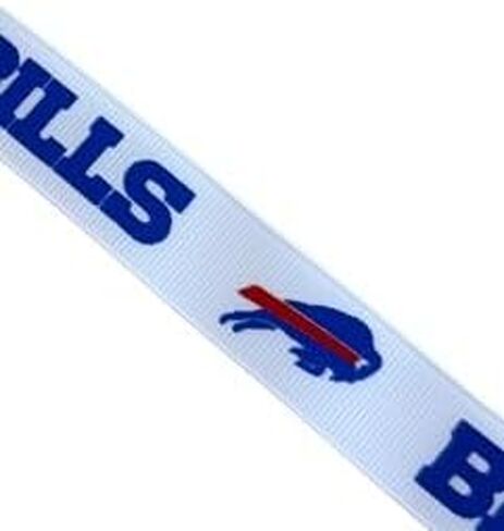 Buffalo Football Precut Ribbon 7/8" X 3 Feet (1 Yard) - Precut to Size - USA Licensed Bows in Saudi Arabia