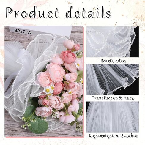 ورق تغليف الباقة، ورق شبكي لتغليف الزهور البيضاء، أوراق تغليف شبكية مجعدة بحافة لؤلؤية لباقة الزهور، مشغولات يدوية الصنع، تغليف الهدايا، الزفاف، الحفلات in Kuwait