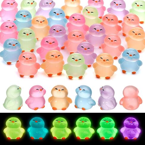 30 قطعة من تماثيل البطريق الصغيرة المضيئة، حيوانات صغيرة من الراتنج، 6 ألوان، تماثيل صغيرة من الراتنج البطريق، تماثيل صغيرة لحديقة الدمى وحوض السمك والمناظر الطبيعية على الطاولة وساحة الحديقة وفناء بوعاء ديكور in Kuwait