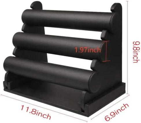 Triple Tier Jewery Display Removable Bracelet Holder Jewelry Stand Necklace Stand Jewelry Towers and Watch Holder for Home Organization in Kuwait