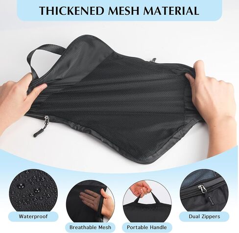 PFEYRPK Compression Packing Cubes for Suitcase,Expandable Packing Cubes Compression for Travel, 7 Set with Clear Toiletries Shoe Bag and Backpack Bag Travel Organizer Cubes for Travel Essentials. in Kuwait