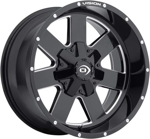 Vision 411 - Arc 18x9 6x139.7 12et Gloss Black Milled Spoke Wheels Rims in Saudi Arabia