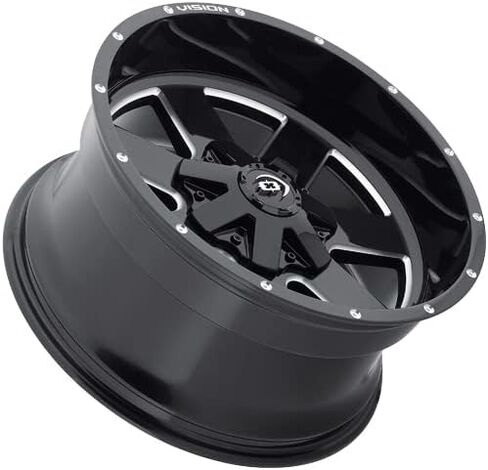 Vision 411 - Arc 18x9 6x139.7 12et Gloss Black Milled Spoke Wheels Rims in Saudi Arabia
