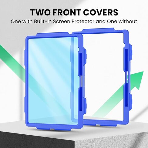 SEYMAC for iPad Air 11 Inch Case 2024 M2 (Air 6th Generation Case), Heavy Duty Shockproof Protective Case with Screen Protector, Stand and Hand/Shoulder Strap for iPad Air 6th Generation, Black in Saudi Arabia