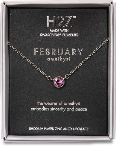 Pavilion Gift Company H2Z 16226 November Topaz Birthstone Necklace with 18" Chain, Teal, Small in Kuwait