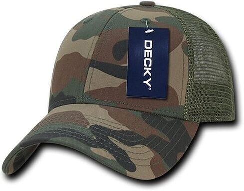 DECKY Structured Camo Trucker Cap, Marines Combat Uniform in Kuwait