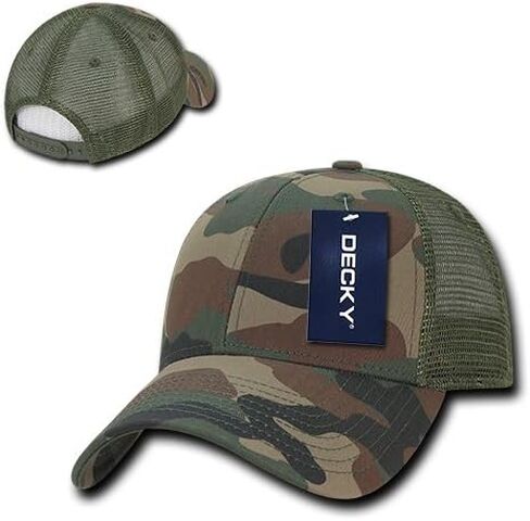 DECKY Structured Camo Trucker Cap, Marines Combat Uniform in Kuwait